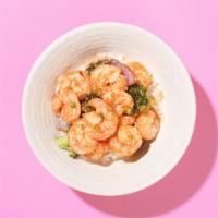House Shrimp Rice Bowl · House special peeled shrimp rice bowl with your choice of white or brown rice