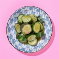 Cucumber Salad · Marinated crisp cucumbers