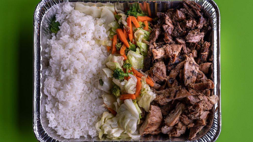 Family Platters · Choice of meat and choice of white rice, brown rice or noodles and choice of vegetables or salad. Feeds 5-6 adults.