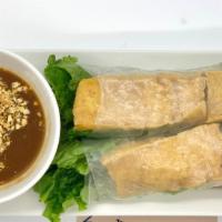 Fresh Tofu Rolls (2 Pcs) · Fresh rolls wrapped with rice paper; filled with basil, carrots and daikon, lettuce, crunchy...