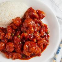 General Tao'S Chicken · Spicy. Served with steamed rice.