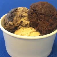 Mega Scoop (3 Scoops) · 3 two ounce scoops or your choice of cookie dough. One or three flavors.