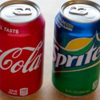 Soda · Coke, Diet Coke, Sprite, Orange Soda.
