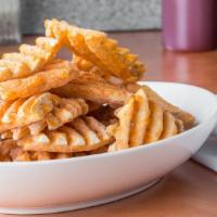 Waffle Fries · A full pound of waffle fries, with our house seasoning! Also available dusted with Cajun sea...