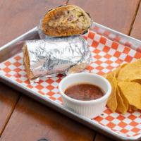 Burrito · Regular or Wet burrito, Choice of Protein, Rice, Refried Beans, cheese ,Sour Cream, & Pico D...