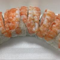 Shrimp Dragon Roll · In  crabmeat, cucumber,avocado.
top  shrimp