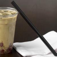 Matcha Bubble Tea · Non- Dairy Milk Tea. Already come with Red Bean.  Choose Extra toppings :  Boba, Red bean, S...