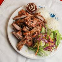  Chicken Teriyaki · Served with steamed rice and salad.
