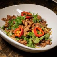 Stir Fried Lamb With Cumin · Spicy.