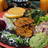 Vegetarian Plate · Served with cabbage salad and guacamole added. Vegan upon request.  *Out of Plantains at the...