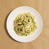 Garlic Butter Parmesan Zoodles · Zucchini noodles with garlic, butter, and fresh Parmesan cheese.