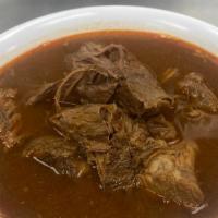 Beef Birria Stew · Marinated beef stew. Includes tortillas