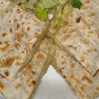 Cheese Only Quesadilla · Side of lettuce, tomato and sour cream