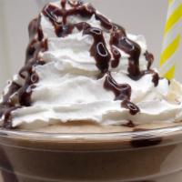 Frozen Mocha · Frozen Mocha, whip cream, chocolate syrup