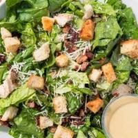 Chicken Caesar · Romaine, seared chicken, bacon, croutons, parmesan, caesar dressing *dressing contains almon...
