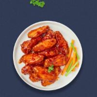 Hot Spot Buffalo Wings · Fresh chicken wings breaded, fried until golden brown, and tossed in hot buffalo sauce.
