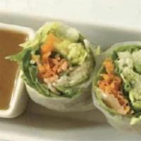 Fresh Summer Rolls (Shrimp ) · Basil, lettuce and carrot wrapped in rice paper,. served with plum and peanut sauces.