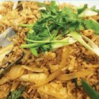 Southern Sea Fried Rice · Mix seafood, basil, bamboo shoot, onion, chili paste