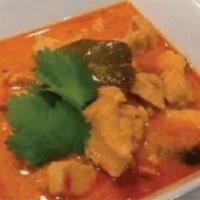 Panang Curry · Panang paste, coconut milk, basil and bell pepper