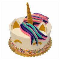 Unicorn Cake · Cake is decorated as shown with your choice of cake flavor. If you would like writing on you...