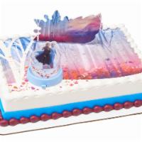 Disney Frozen Ii Mythical Journey · Cake is decorated as shown. Choose your cake flavor and filling. If you would like writing o...