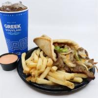 Philly Yeero Combo · A philly sandwich lovers paradise! Yeero meat with the combination of grilled green bell pep...