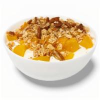 Peach Cobbler Parfait · One% Greek yogurt (cultured pasteurized grade a nonfat milk, inulin, pectin), maple extract,...