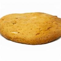 Macadamia Nut Protein Cookie · Gluten free. Orgain vanilla protein powder, water, dark brown sugar, olive oil, almond flour...