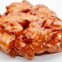 Strawberry Fritter · Chunks of strawberry, fried, and covered in glaze.