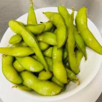 Edamame/毛豆角  · Soybeans with crushed sea salt and five spices.