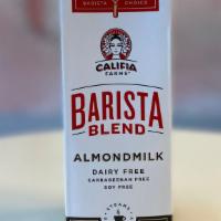 Quart Of Almond Milk · Califia Barista Blend Almond Milk