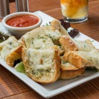 Garlic Cheese Bread (20 Pieces) · Garlic. Cheese. Bread. Need we say more, other than served with a side of house marinara?