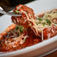Meatballs Parmesan Large (160 Pieces) · Our signature meatballs with our homemade marinara and Parmesan cheese.