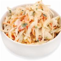 Coleslaw · Creamy coleslaw made with shredded cabbage.