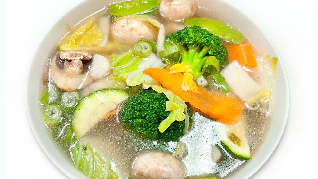 Vegetable Soup · Assorted vegetables in a light house broth