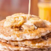 Jack Johnson Banana Walnut Pancakes  · Pretend like it's the weekend... Our fluffy buttermilk pancakes with toasted walnuts cooked ...