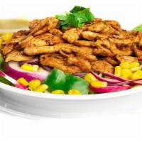 Chicken Salad · Char-grilled chicken, lettuce, bell pepper, radish, corn, onions with Italian house dressing.