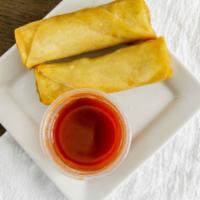 Spring Rolls (2 Pcs) · Filled with vegetable.