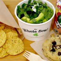 Meal Deal · Big Bowl, Beverage, Chips, GF Chocolate Chip Cookie