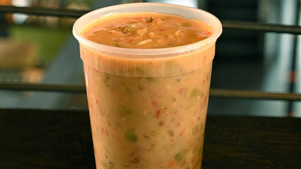 Pork Green Chile (Quart) · Made fresh with Niman Ranch Pork and our own special blends of sautéed vegetables and spices, it's sure to warm you up!