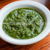 Mint Chutney · Blended mint, cilantro, onion and spices