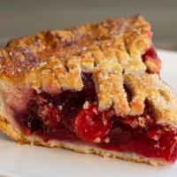 Cherry Pie Slice · Our homemade crust is buttery, flakey. Fruit fillings are made in house & sweetened just rig...