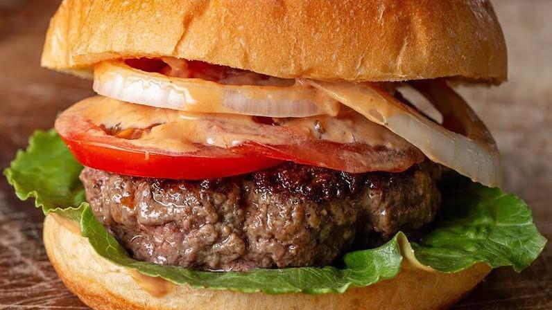 Classic Burger · Beef patty - lettuce - tomatoes - cooked onions - cheese - aioli. All burgers come with fries.