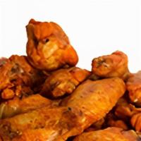 Wings (6 Pieces) · Our delicious wings tossed in a sauce of your choice.
