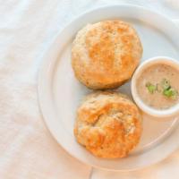 One Biscuit And Sausage Gravy · 