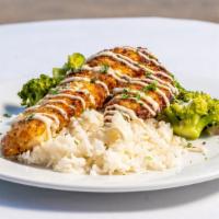 Almond Crusted Hogfish · Big mac's house favorite, hogfish pan seared in an almond crust and covered with our stone c...