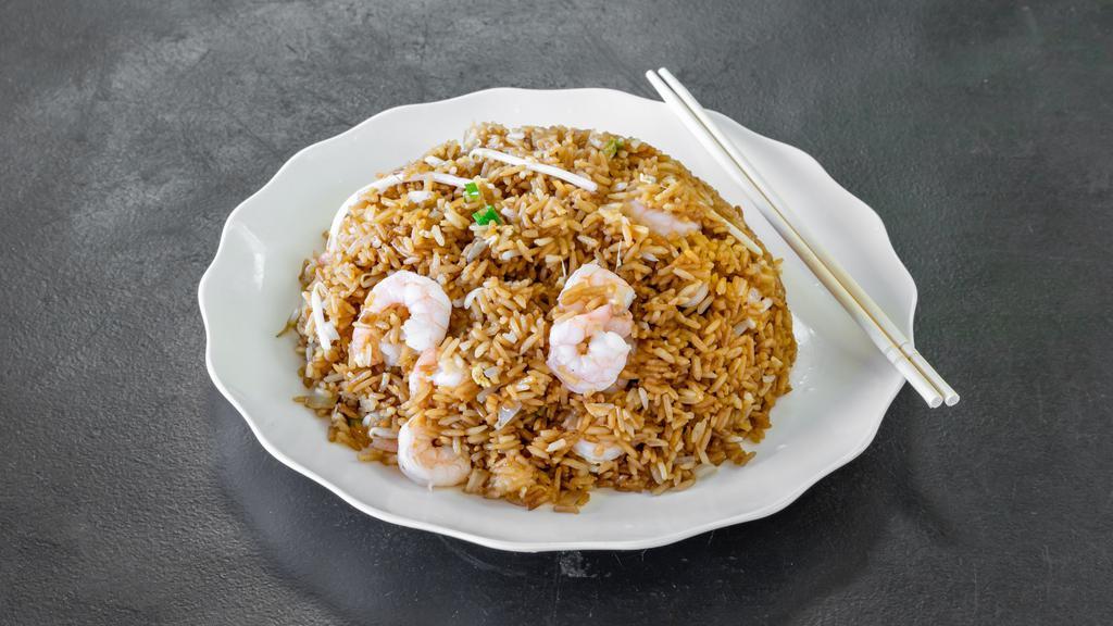 Shrimp Fried Rice    虾炒饭 · Large.