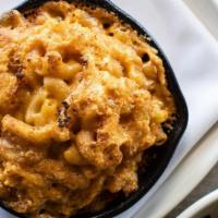 Homestyle Mac & Cheese · Large elbow pasta, mixed with classic Cheddar cheese sauce, topped with Cheddar cheese, Parm...