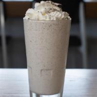 Oreo Shake · Made with all-natural premium ice cream and crushed Oreo cookies.