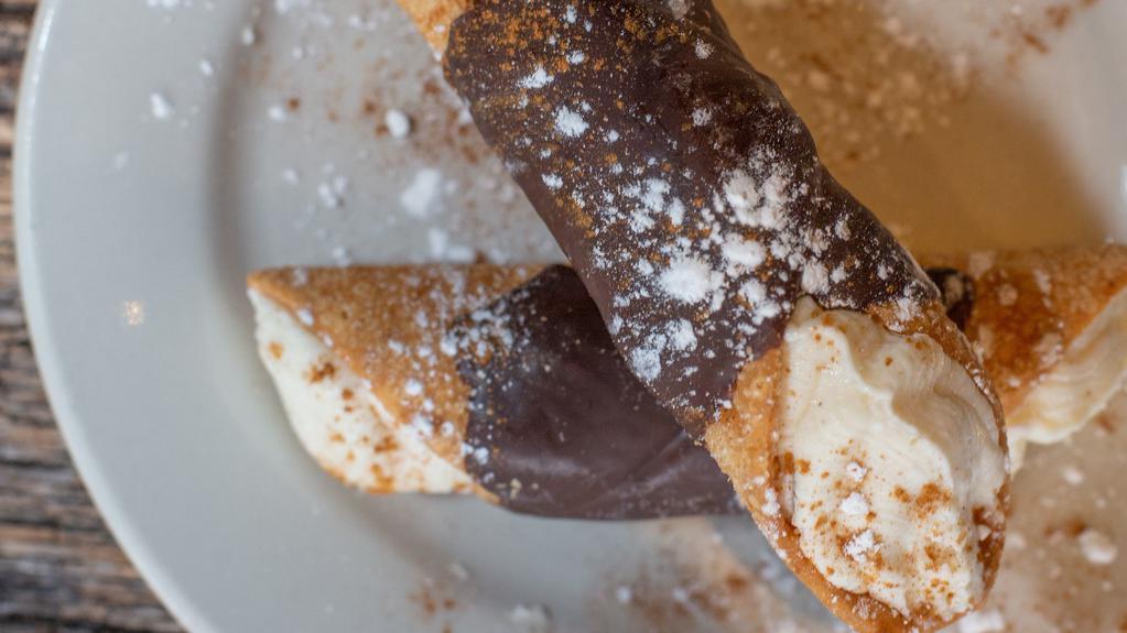 Cannoli · Italian pastries with sweetened ricotta cheese.